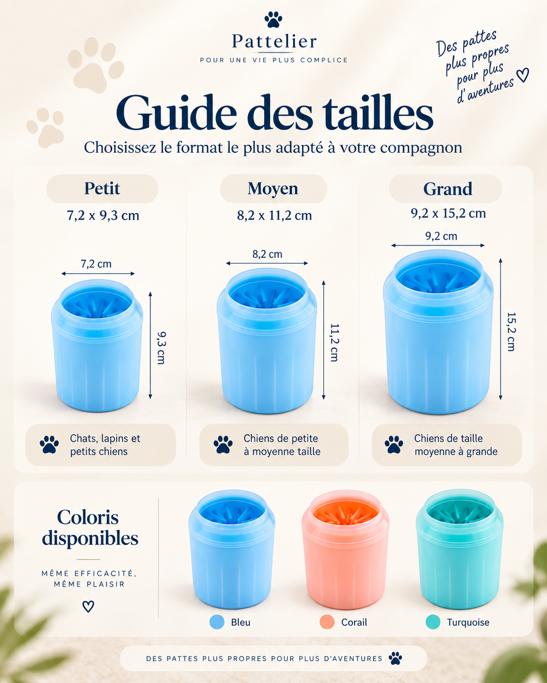 Pattelier CleanPaw™ – Nettoyeur de pattes pour chien