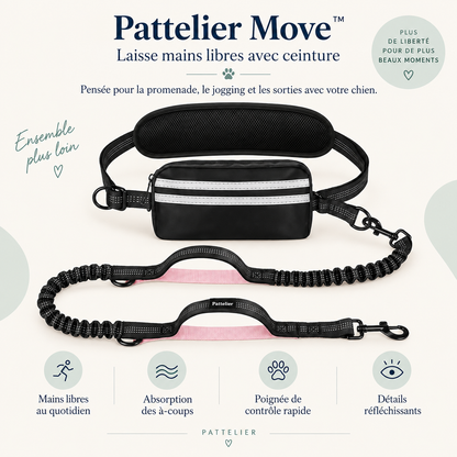 Pattelier Move™ – Laisse mains libres pour chien