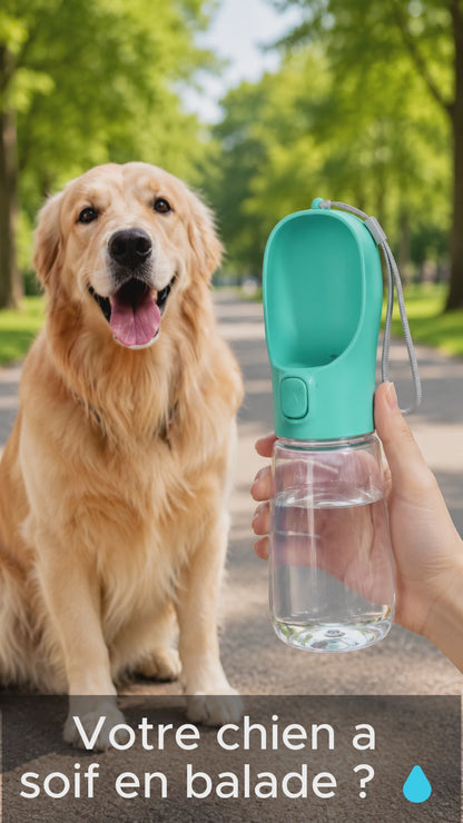 Pattelier Aqua™ – Bouteille d’eau portable pour chien